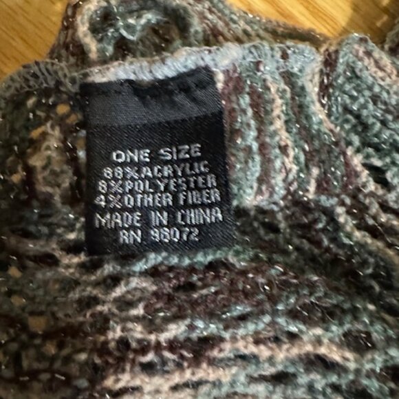 Steve Madden Scarf Pink, Black & Gray Infinity Scarf - Picture 2 of 4